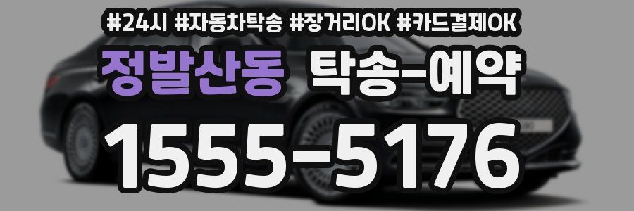 정발산동 탁송 예약