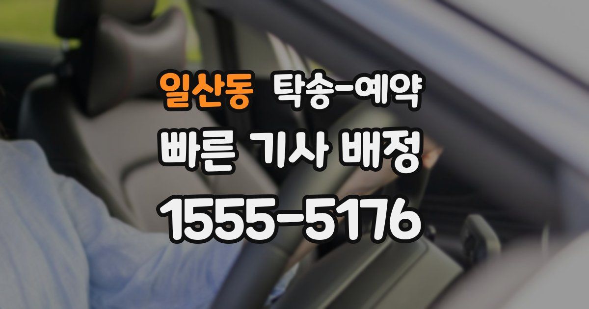 일산동 탁송 예약
