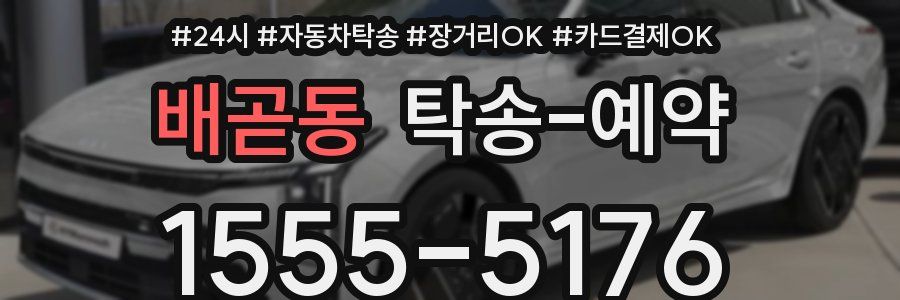 배곧동 탁송 예약