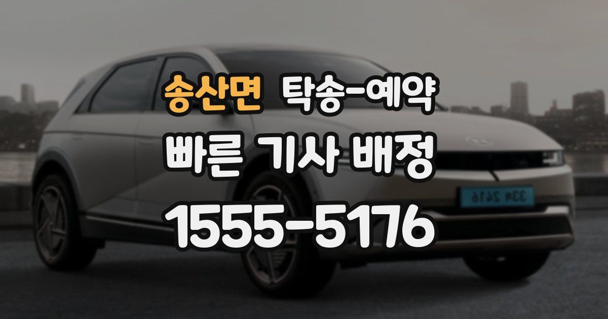 송산면 탁송 예약