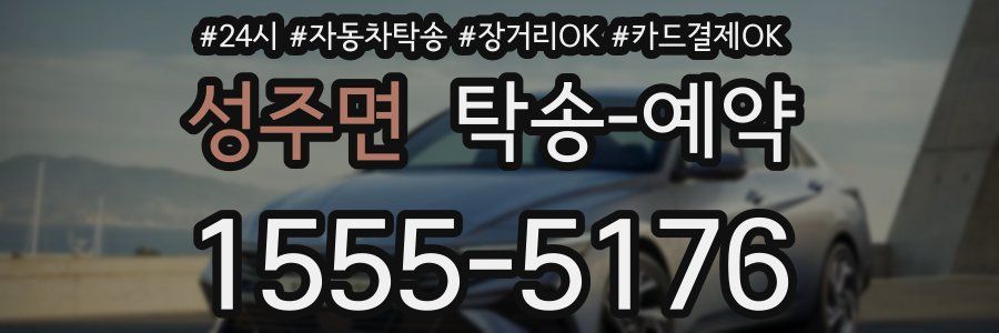 성주면 탁송 예약