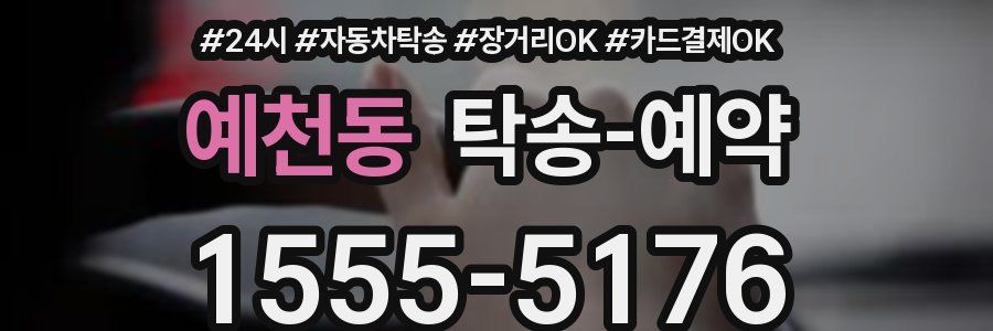 예천동 탁송 예약