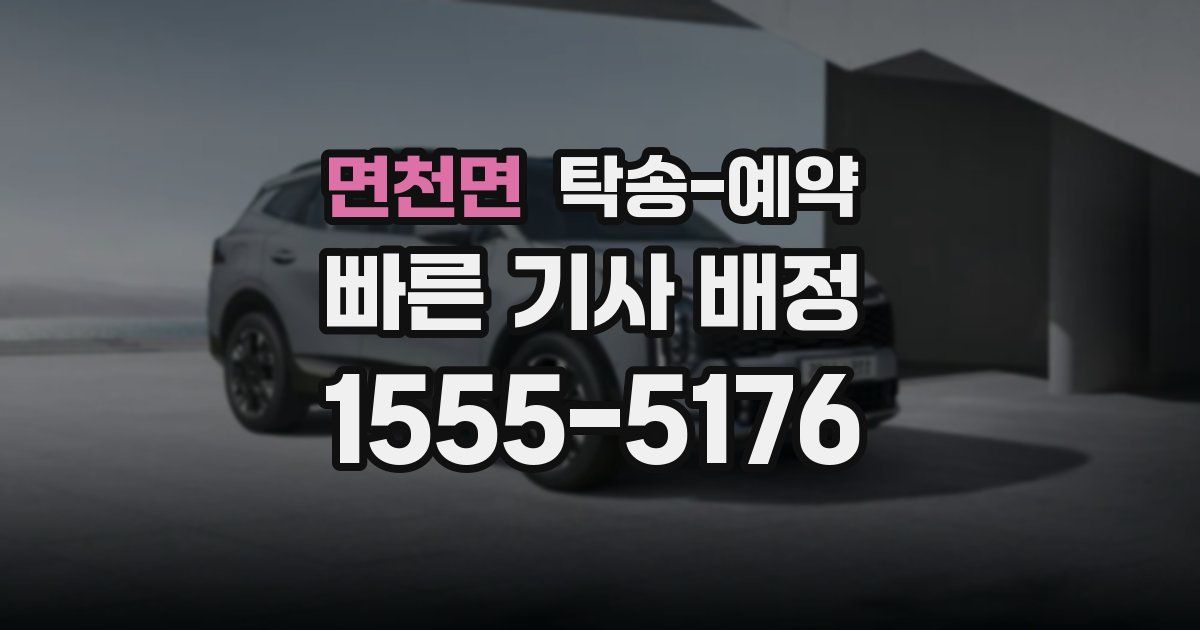 면천면 탁송 예약