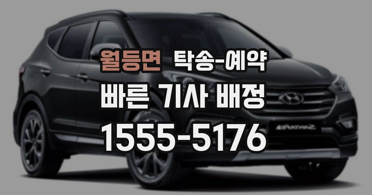 월등면 탁송 예약