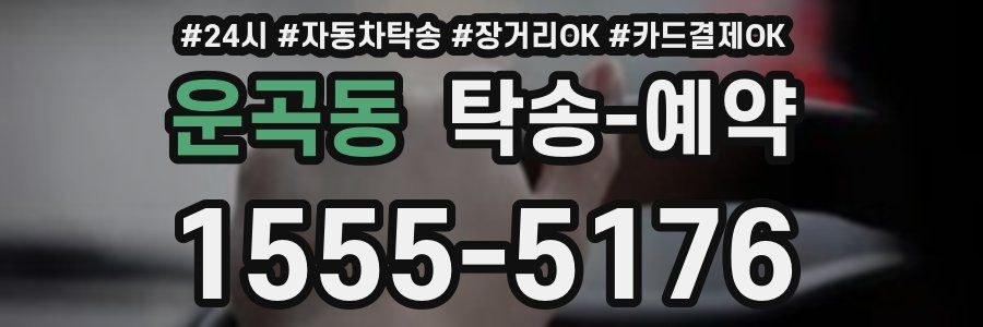 운곡동 탁송 예약