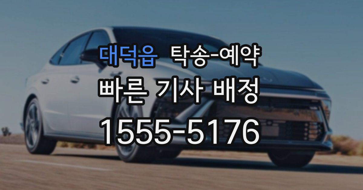 대덕읍 탁송 예약