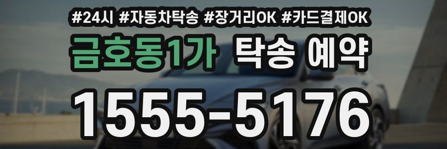 금호동1가 탁송 예약
