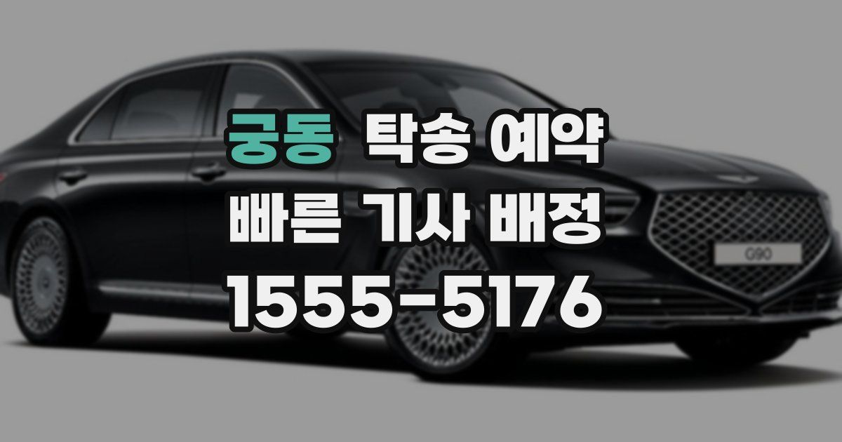 궁동 탁송 예약