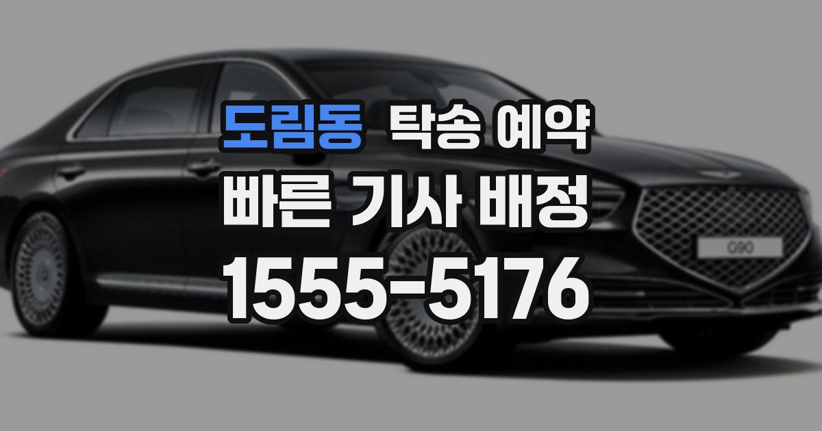 도림동 탁송 예약
