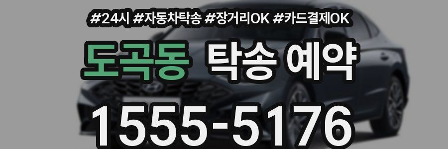 도곡동 탁송 예약