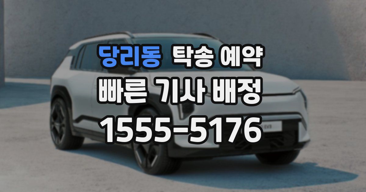 당리동 탁송 예약