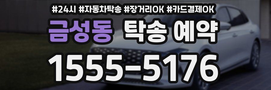 금성동 탁송 예약