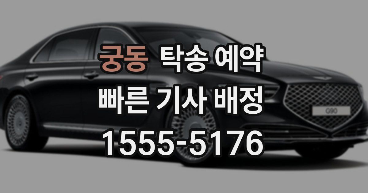 궁동 탁송 예약