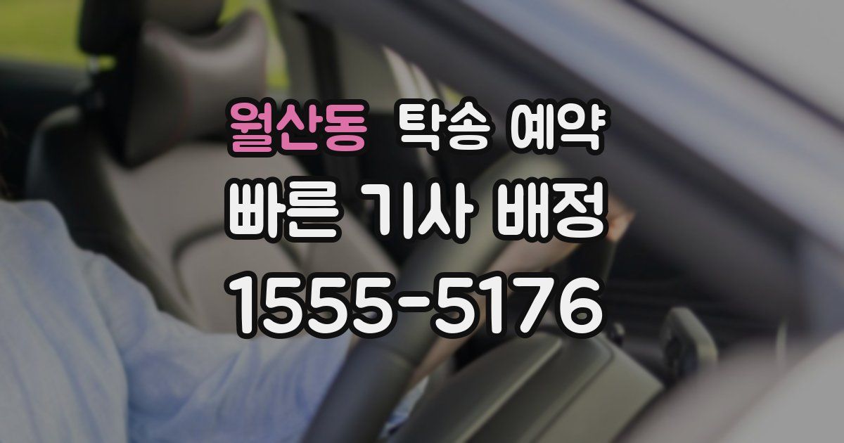 월산동 탁송 예약