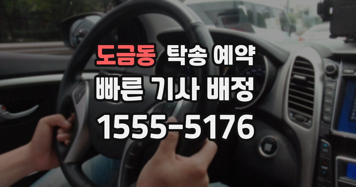 도금동 탁송 예약