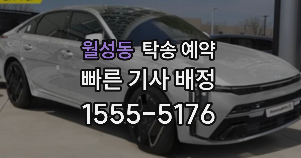 월성동 탁송 예약