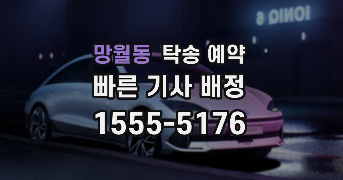 망월동 탁송 예약