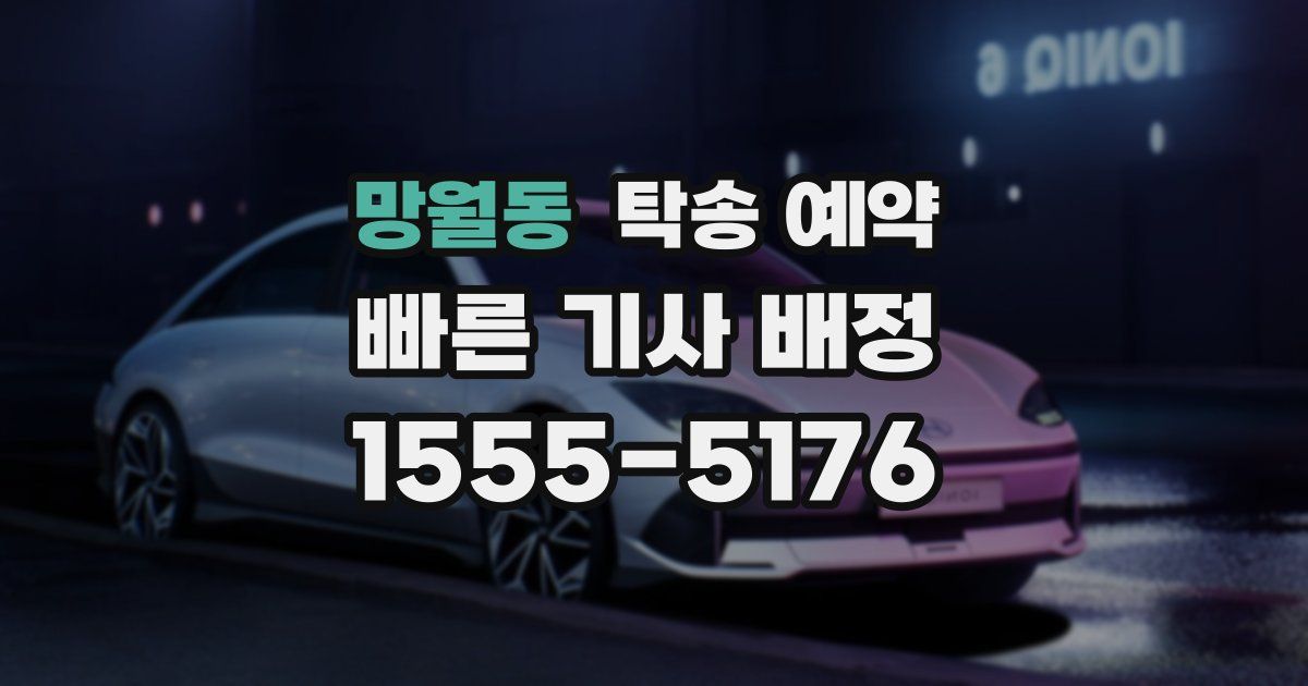 망월동 탁송 예약