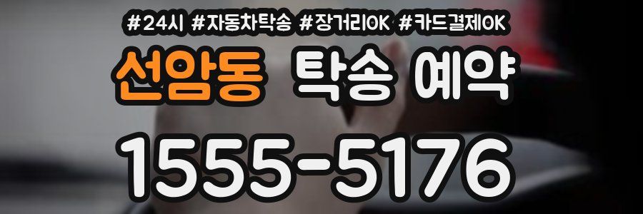 선암동 탁송 예약
