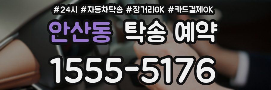안산동 탁송 예약