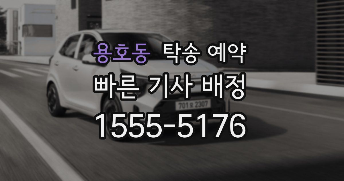 용호동 탁송 예약