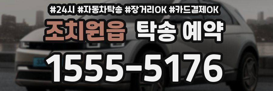 조치원읍 탁송 예약