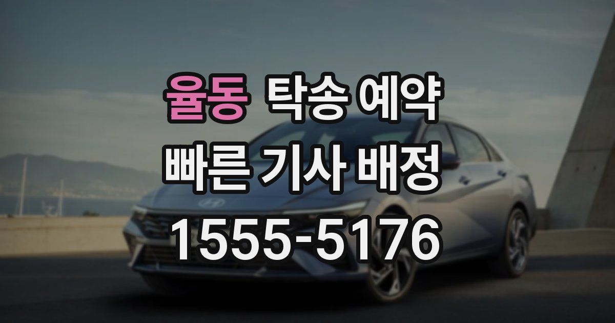 율동 탁송 예약