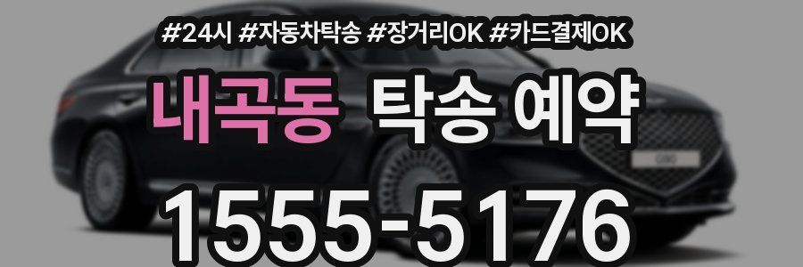 내곡동 탁송 예약