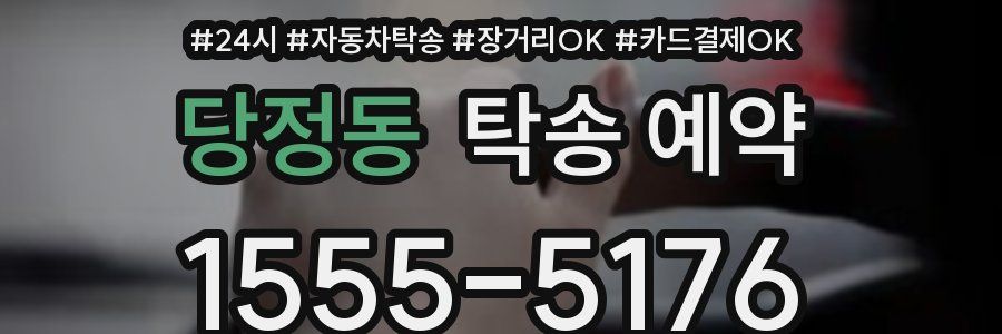 당정동 탁송 예약
