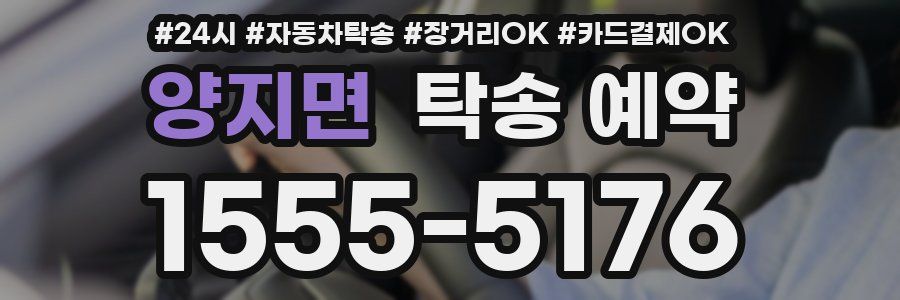 양지면 탁송 예약