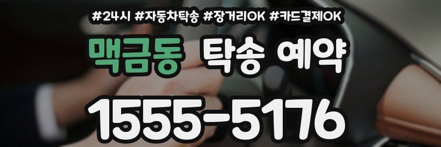 맥금동 탁송 예약