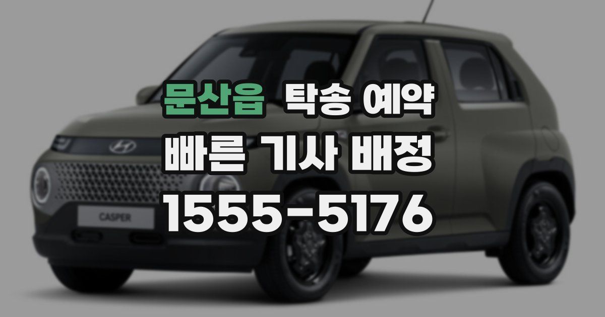 문산읍 탁송 예약