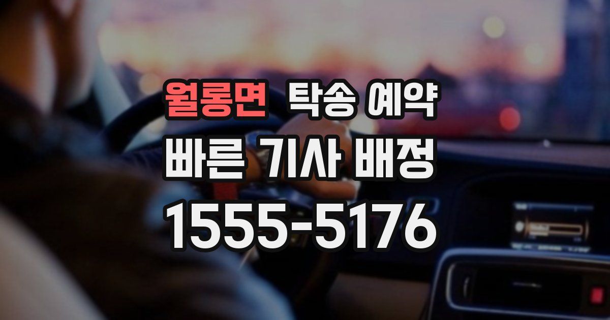 월롱면 탁송 예약