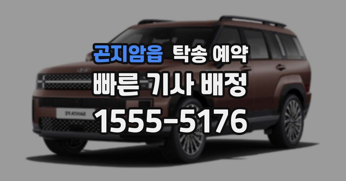 곤지암읍 탁송 예약