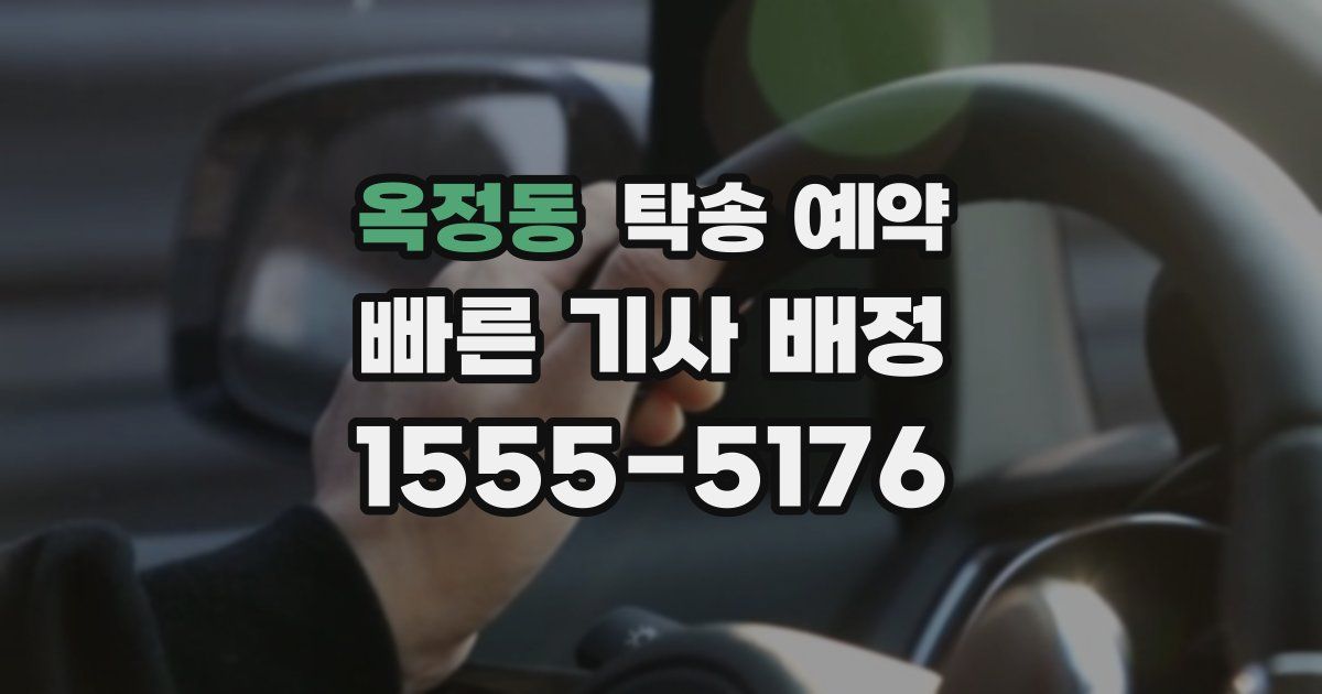 옥정동 탁송 예약