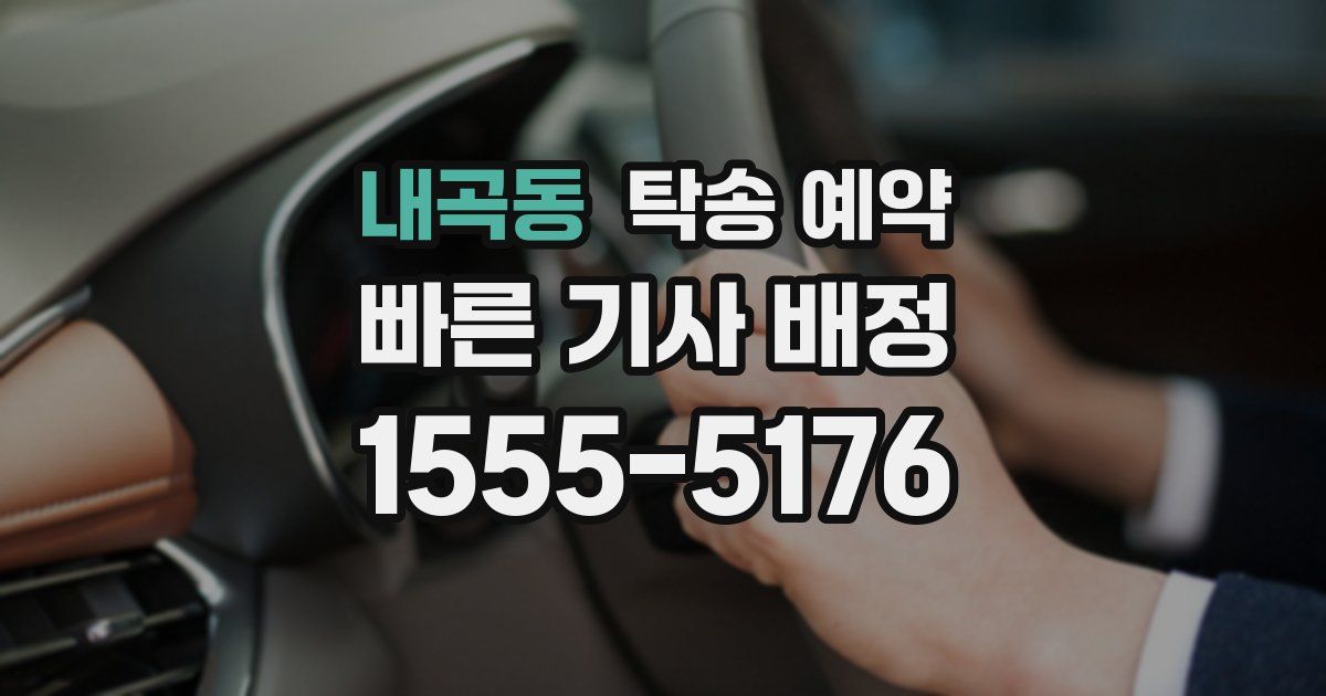 내곡동 탁송 예약