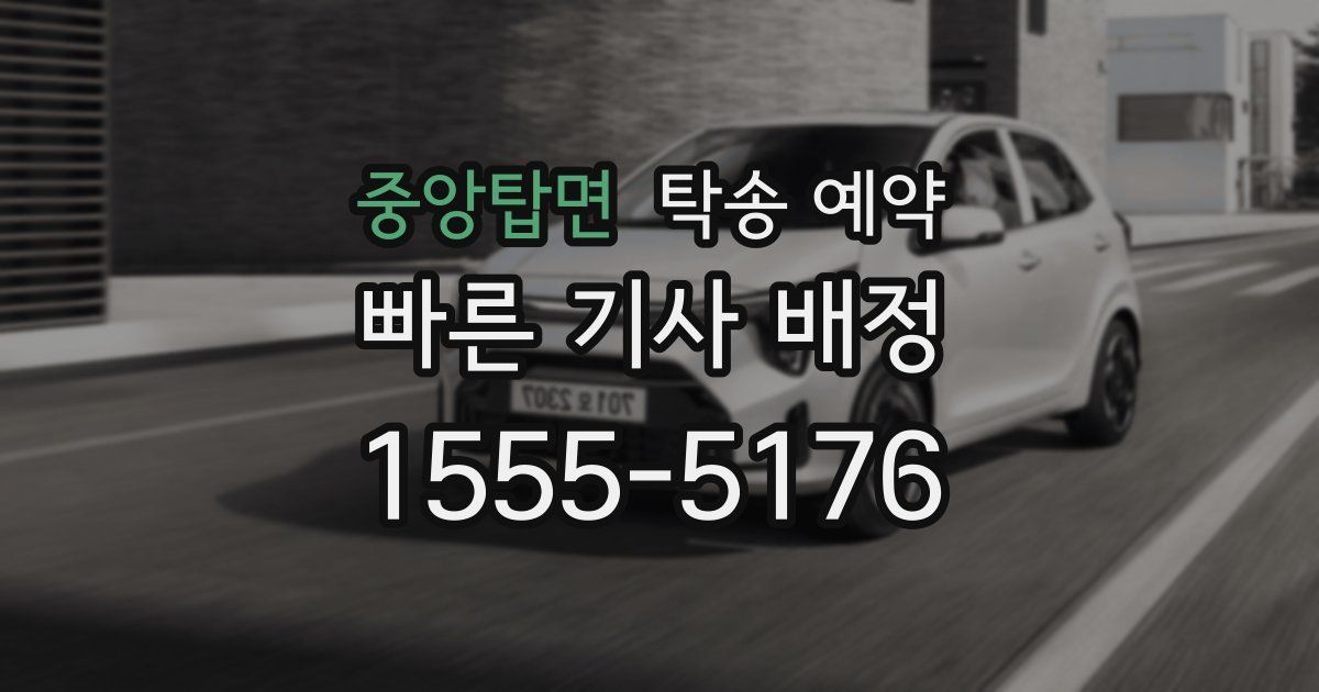 중앙탑면 탁송 예약