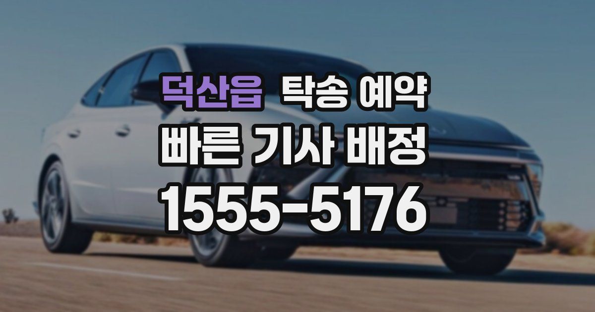덕산읍 탁송 예약