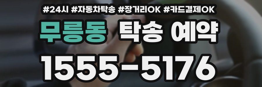 무릉동 탁송 예약