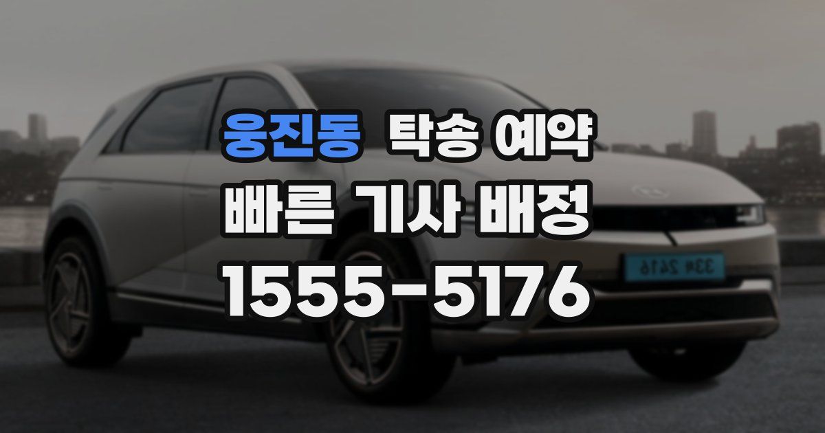 웅진동 탁송 예약