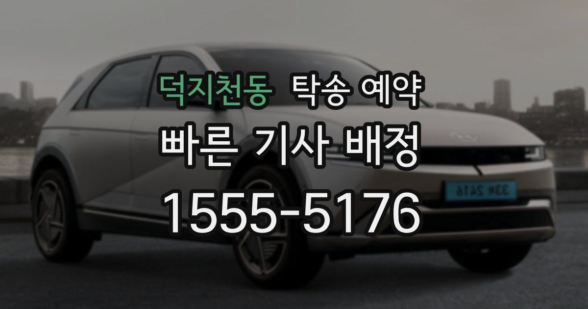 덕지천동 탁송 예약