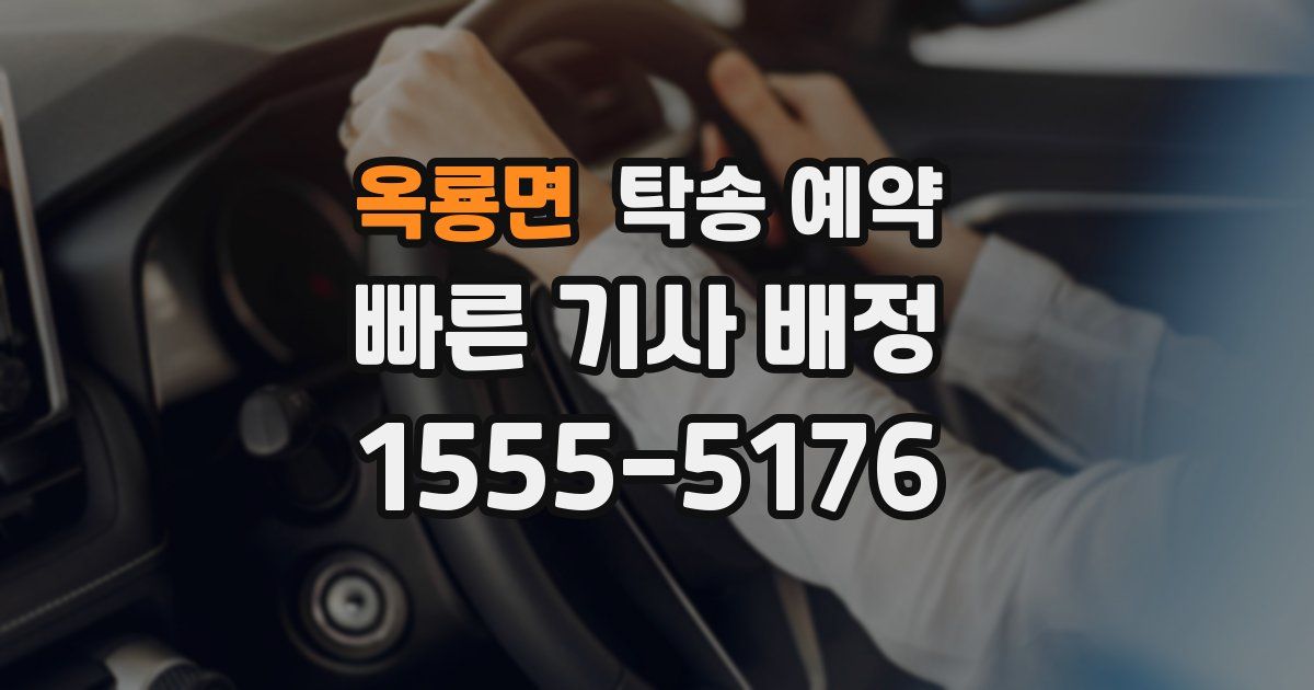옥룡면 탁송 예약