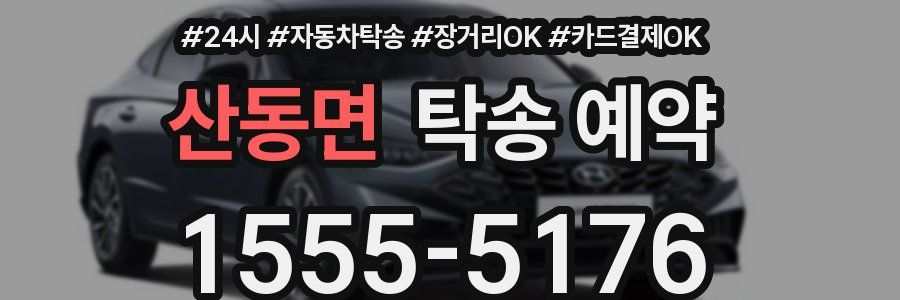 산동면 탁송 예약