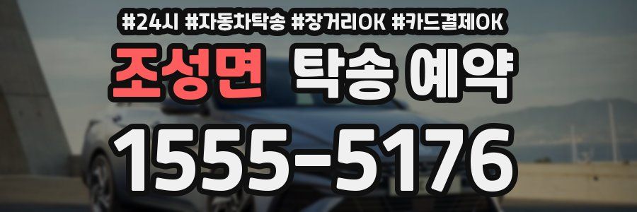 조성면 탁송 예약