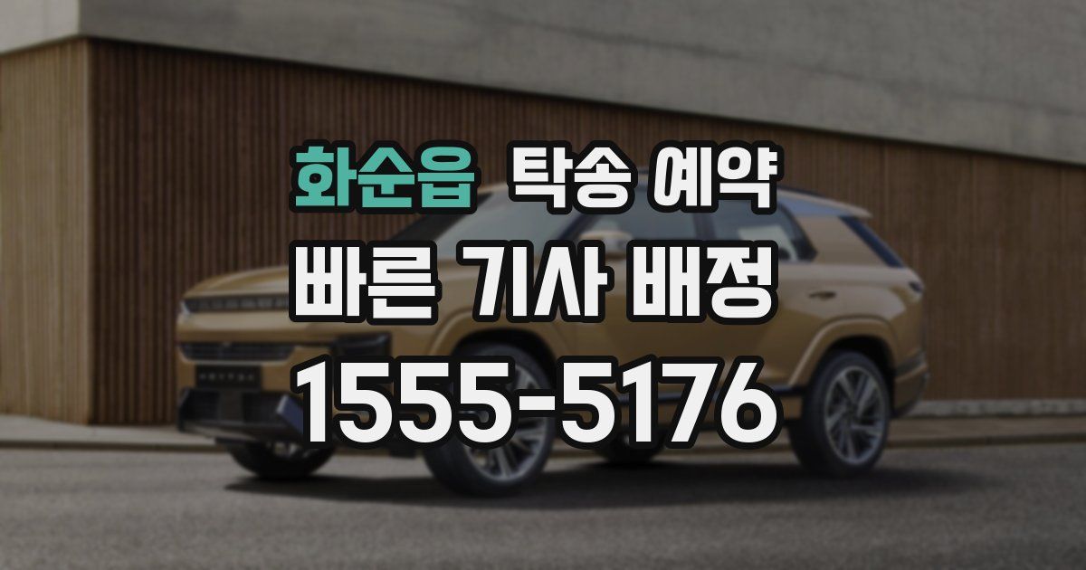 화순읍 탁송 예약