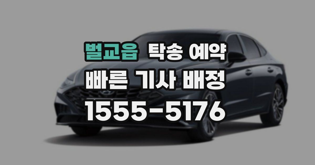 벌교읍 탁송 예약