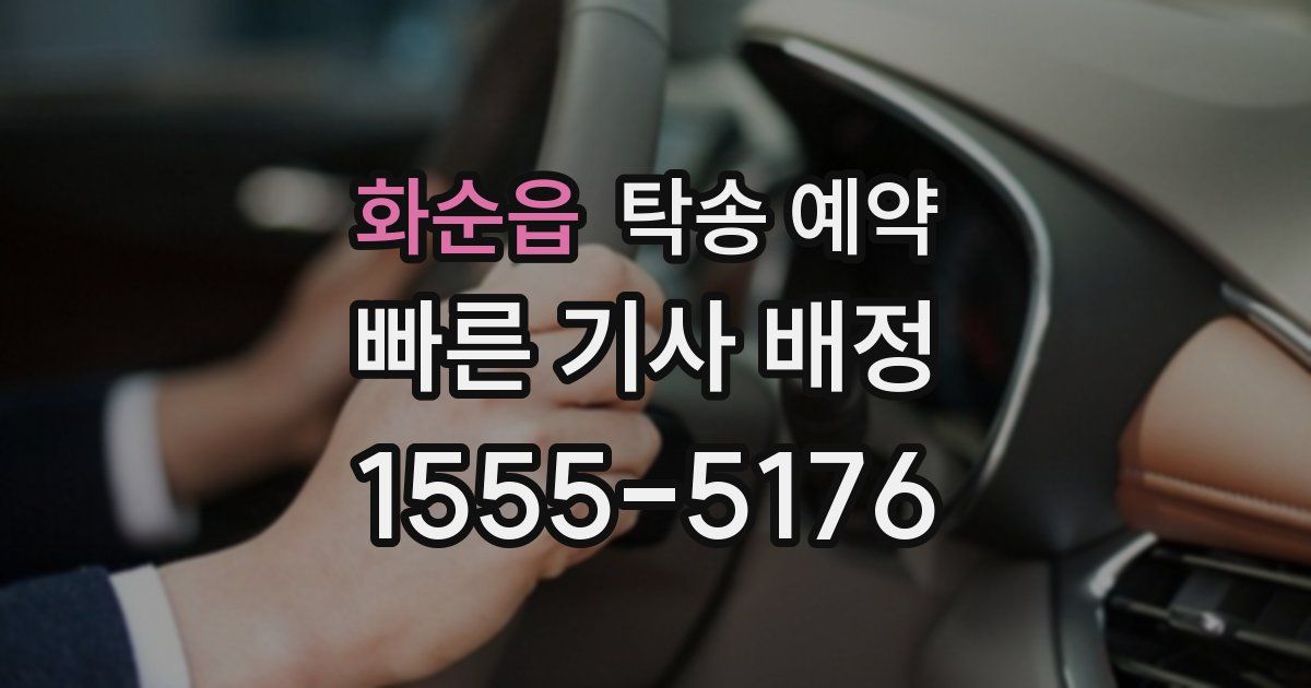 화순읍 탁송 예약
