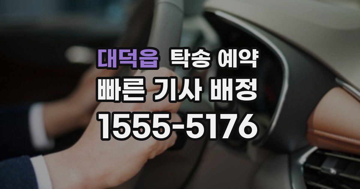 대덕읍 탁송 예약