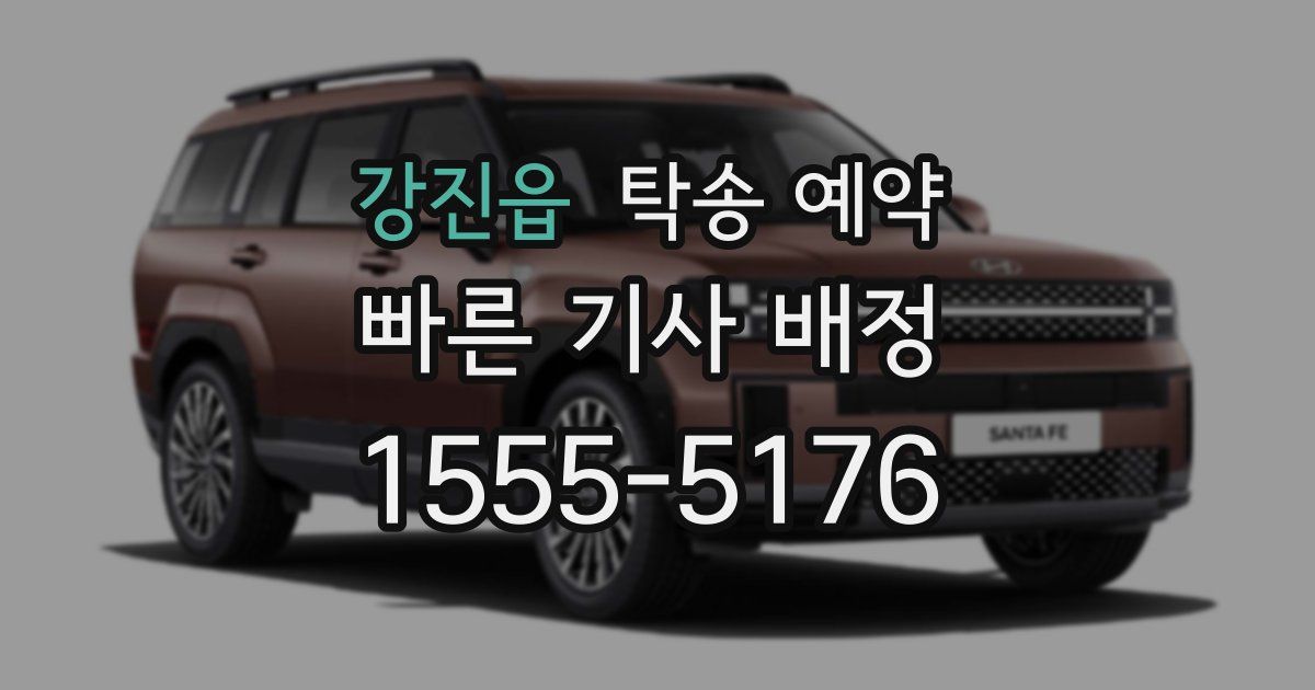 강진읍 탁송 예약