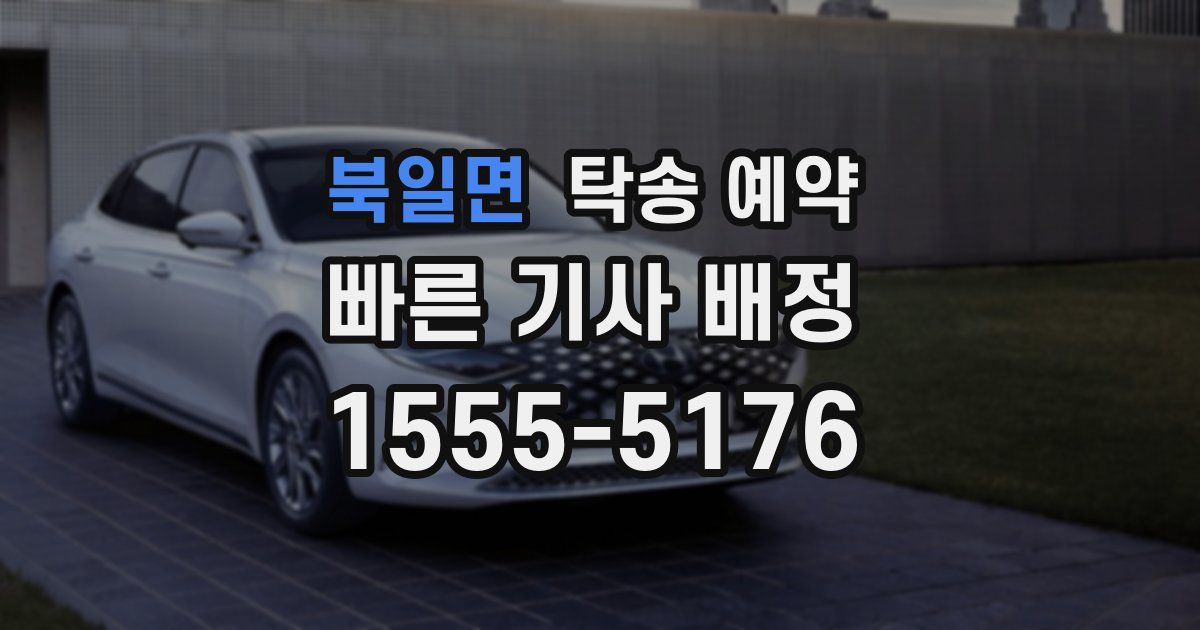 북일면 탁송 예약